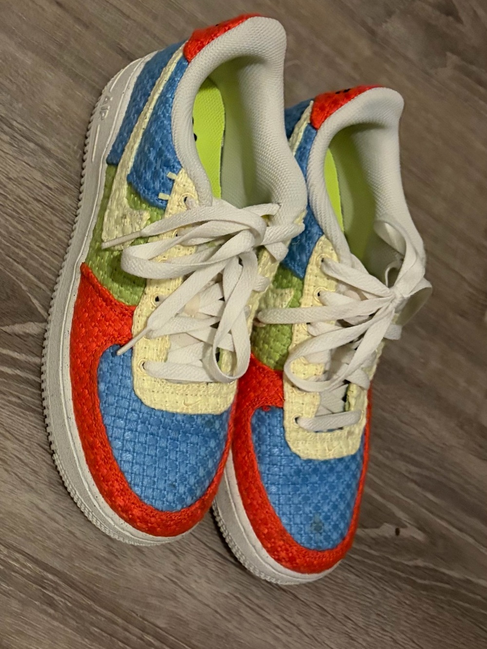 Kids Multicolor Low-Top Sneakers - Blue, Red & Yellow